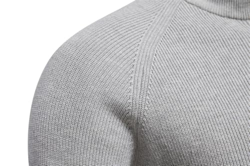 Dcvmvmn Winter Men's Zipper Collar Pullover Sweater Fashionable Casual Warm Large Size Knitted Sweater4