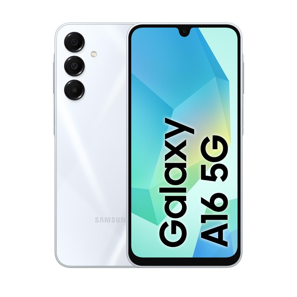 Samsung Galaxy A16 5G, Smartphone Android 14, Display Super AMOLED 6.7" FHD+, 4GB RAM, 128GB, Batteria 5.000 mAh, Resistenza IP54, memoria espandibile fino a 1.5TB, Light Gray [Versione Italiana]