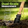 Garden Tools Trowel with EDC Sheath, Gifts for Men Women Mom Dad, Gardening Tools with 7 Stainless Steel Blade, Dual-Scale Measurement, Hanging Hole, Gardening Hand Tools for Weeding Digging Planting