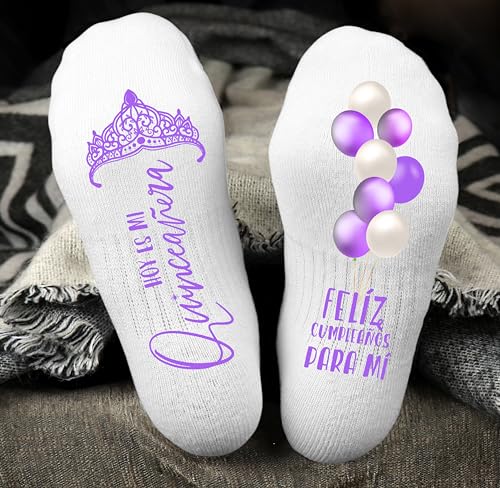 Quinceañera Birthday Socks - Mis Quince Gifts Ideas for Girls Teenager2