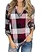 yoins-blusa-mujer-manga-larga-camiseta-cuello-v-camisa-elegante-tunica-casual-sueltotops-otono-invierno-rosa-xl
