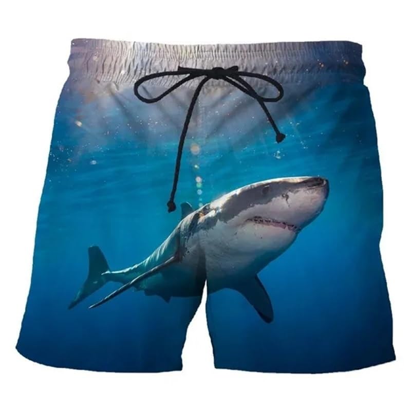 Men‘s Summer Big Movie 3D Printing Shorts Unisex Casual Beach Short Pants Swim Trunks Shark Shorts Beach Shorts3