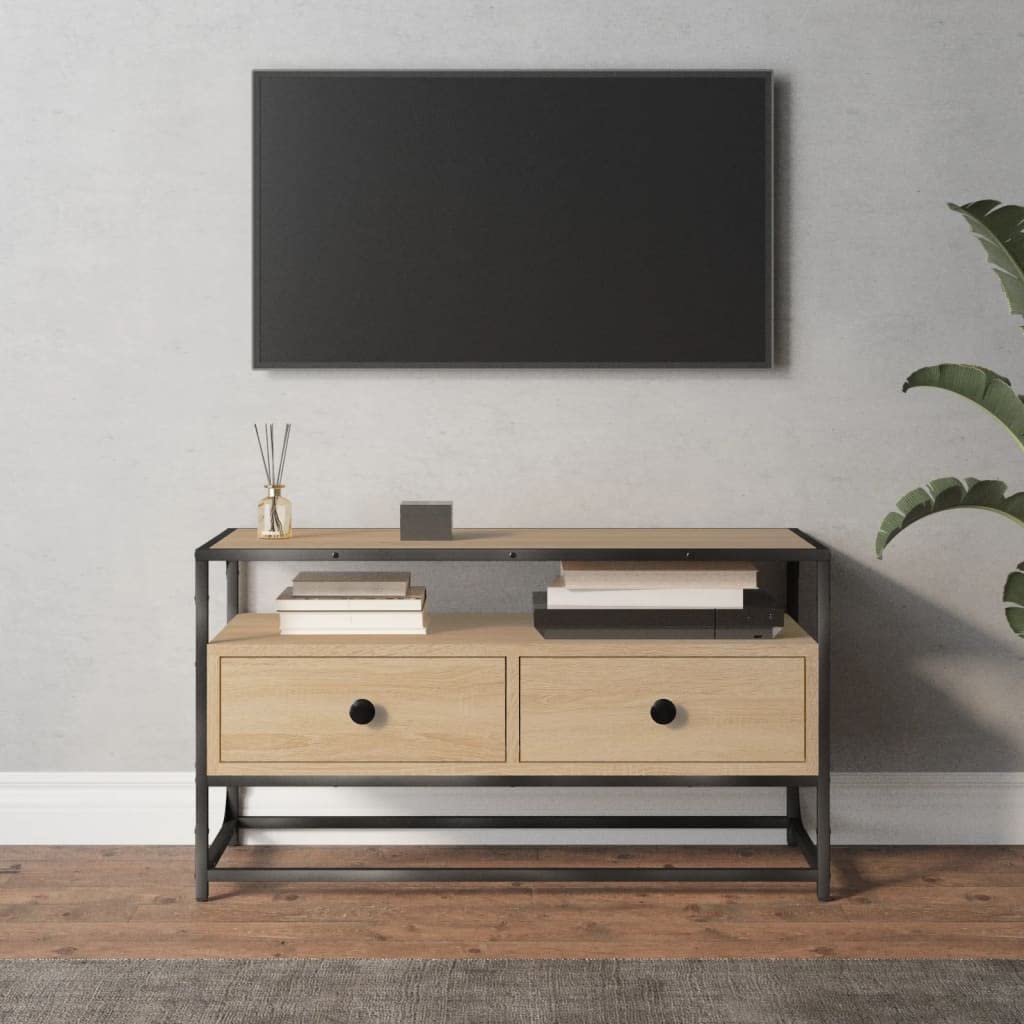 Meuble TV d'extérieur en chêne pour vos soirées cinéma au jardin