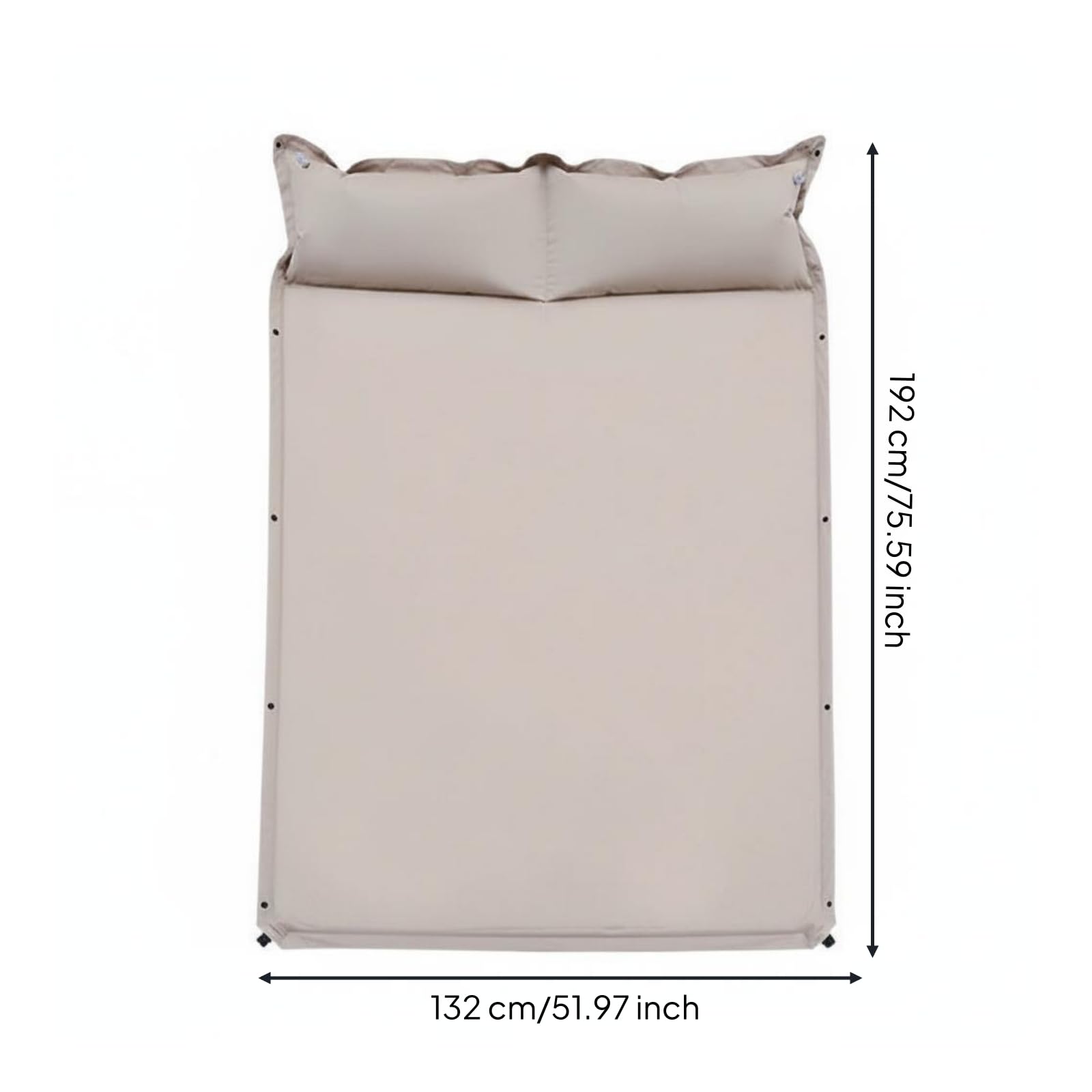 Sharplace Colchón Industrial Autoinflable Colchón de Camping Esterilla Colchoneta con Construcción Resistente al Agua de 3cm y Soporte Reforzado Adecuado para, Dorado Arena