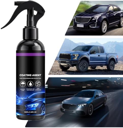 Coating Agent Spray for Vehicles 100ml Long-Lasting High Gloss Quick Liquid - 4