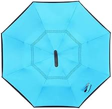 NEYU c handle umbrella for unisex, Kids windproof umberallas, classic folding umbrella for Rain (color as available)