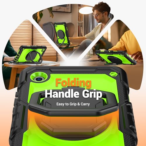 Coque Samsung Tab A11 2025 avec poignée rotative support et bandoulière
