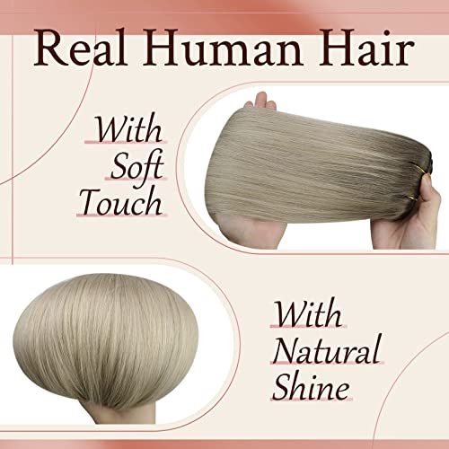 Sunny 100G Weft Hair Extensions And 120G Clip In Hair Extensions Deluxe Bundle #TOP5