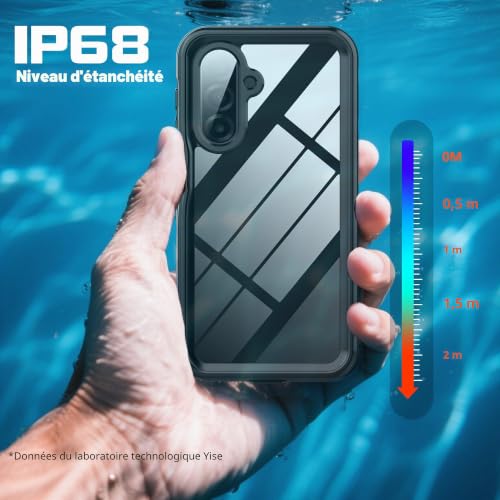 Ezanmull Coque étanche pour Samsung Galaxy A17 5G avec caméra intégrée et Film de Protection d'écran, étanchéité IP68, Protection Militaire Contre Les Chutes, Protection complète à 360 °, Coque – vue 3
