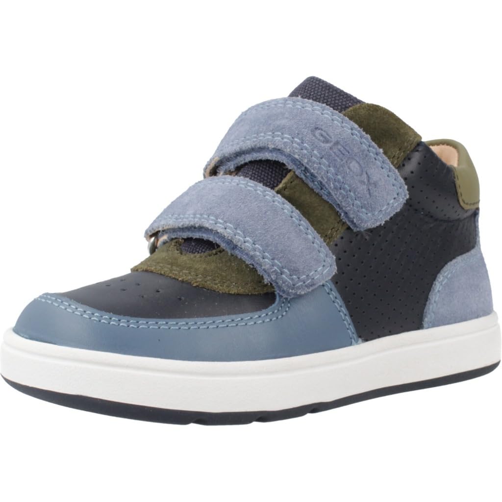 Geox Biglia Trainers With Touch 'N' Close Fastening Navy Blue Size 21 (4.5) Kids