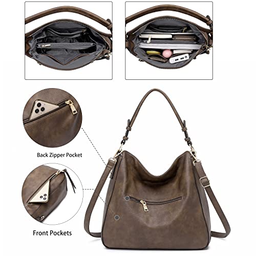 Image of lapsting Hobo Bags for Women Handbags Purse Ladies Boho Shoulder Bag Crossbody Purses Faux Leather