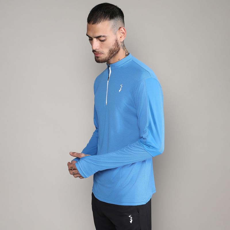 Image of CAHOOT Men's Activewear T-Shirt for Casual Wear | Regular Fit | Dri-Fit Long Sleeve Activewear T-Shirt Crafted with Comfort Fit and High-Performance for Everyday Wear