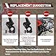 WOOSTAR Kickstarter Hebel Pedal 15mm Einstellbar Ersatz für 50ccm 70ccm 90ccm 110ccm 125ccm 150ccm Pitbike Dirtbike Schwarz