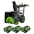 EGO Power+ SNT2405 24-Inch 56-Volt Self-Propelled 2-Stage Snow Blower with Peak Power, (2) 7.5Ah Batteries and Dual Port Charger Included, Plus Extra (1) BA4200T 7.5Ah Battery