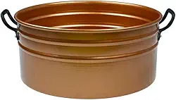 Bacia para Pés, Tina Escalda Pés, Bacia Pedicure, Balde Newborn, Ofurô Esquenta Pés Relaxamento, Varias Cores(Tina só Alumínio Rose Gold)