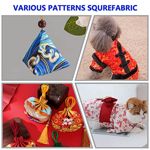 30 Pcs 8\" x 10\" Cotton Quarters Fabric Bundle Craft Fabric Patchwork Japanese Style Wrapping Cloth Quilting Fabric for DIY Patchwork Sewing Craft with Different Patterns - Thumbnail 7