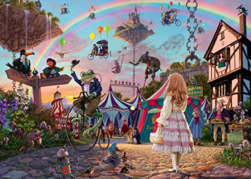 Ravensburger- Regardez et Trouvez : Cirque enchanté Look &amp; Find No.2 Puzzle mystère 1000 pièces pour Adultes et Enfants à partir de 12 Ans, 17482, Multicolore, 27 x 20