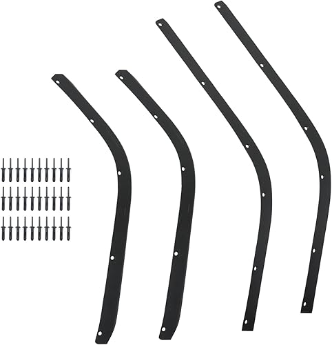 Juego de extensiones de guardabarros delanteros y traseros para Jeep Wrangler JL y JLU 2018 2019 2020 2021 2022 2023 2/4 puertas, forro de