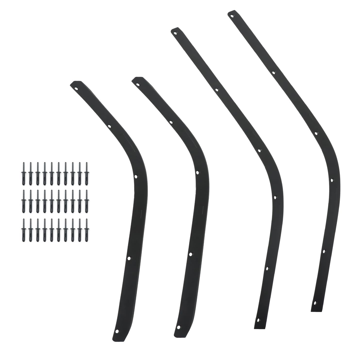 Sunhua Front & Rear Fender Flares Extensions Set fit for 2018 2019 2020 2021 2022 2023 Jeep Wrangler JL & JLU 2/4 Doors, Wheel Fender Liner black 4PCS