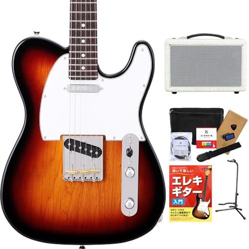 HISTORY HTL-Standard 3TS 3Tone Sunburst エレキギター 初心者12点セット 【軽量モダンデザインアンプ付き】 ハムバッカー切替可能 テレキャスター ヒストリー