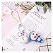 Magnifique Keychain mignon dessin animé Zodiaque signes Doraemon fille jouets Fourrure Bells Porte-clés Femmes Cuir Sangle en métal Touche porte-clés Chaînes de voiture Cartoon Pendentif (Couleur: Ora