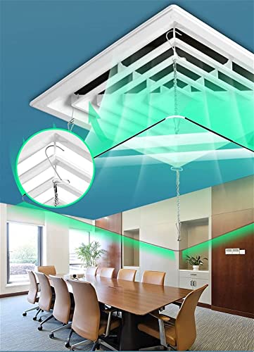 Couvercle de ventilation de climatiseur carré réglable transparent de 60 cm - 7
