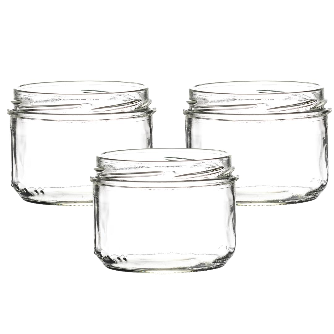 260ml Verrine Jam Jars | 260ml Jam Jars | Including Gold Twist Off Caps | Glass Jars | Preserve & Chutney Jars | J&B (24)