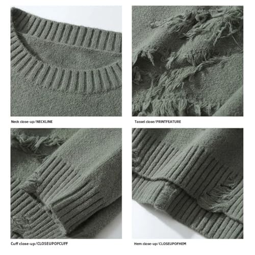 Men's Loose Round Neck Classic Comfortable Daily Commuting Long Sleeve Warm Sweater2