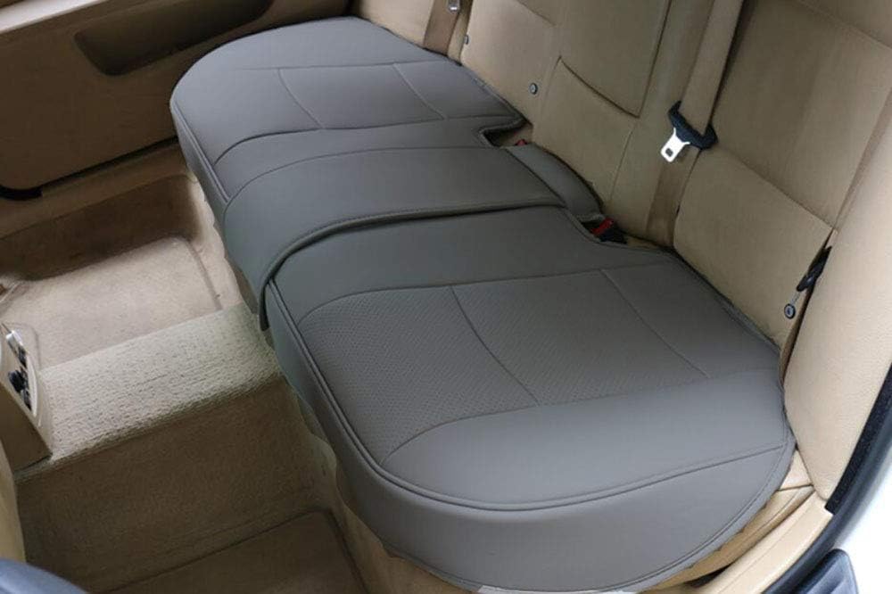 EDEALYN® Single Seat Without Backrest PU Leather Bench Seat Covers Car Seat Cover - Car Seat Back Seat Protector 1pcs (Dark Grey)