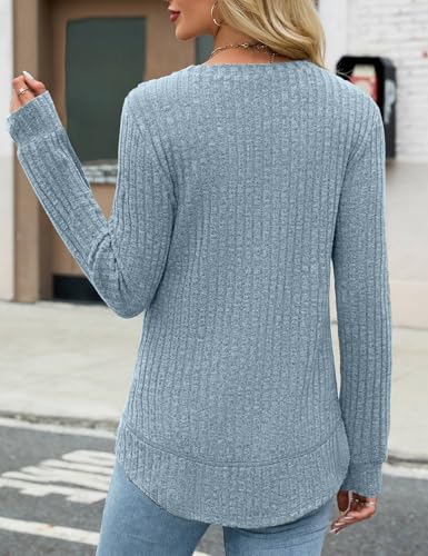 JUSTFASHIONNOW Women’s Long Sleeve Tunic Top $4.79 – Crew Neck, Curved Hem & Loose Fit - image 6