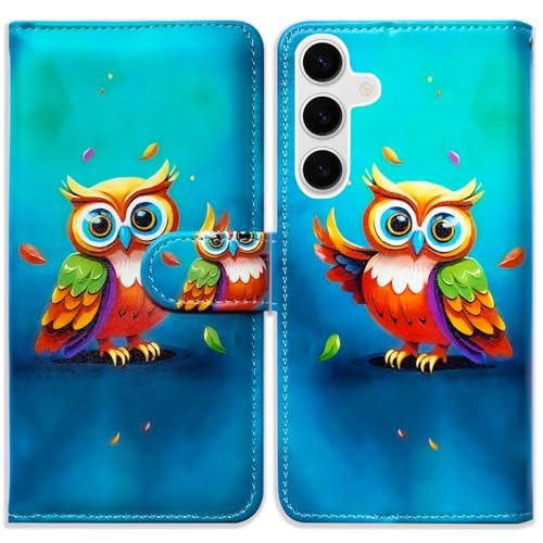 Étui portefeuille Bcov pour Samsung Galaxy A36 5G en cuir bleu rabat et béquille