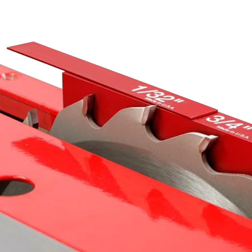 Honseadek Juego de bloques de calibre para carpintería, Herramienta de medición de altura de aluminio, Bloques de configuración de precisión para sierra, Bloques espaciadores métricos para enrutador