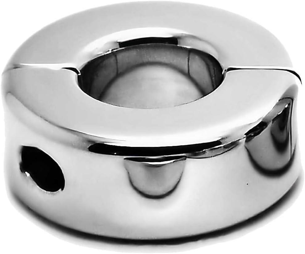 Squared Penis Stretching Weights - 316L Surgical Steel Male Genital Stretcher (10mm x 21mm - 2.7 Ounces)