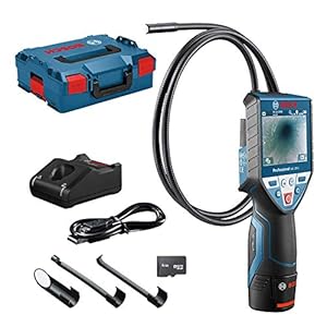 Bosch Professional 12V System inspectiecamera GIC 120 C (12V-accu + oplader, kabellengte: 120 cm, display: 3,5″, in L-BOXX)