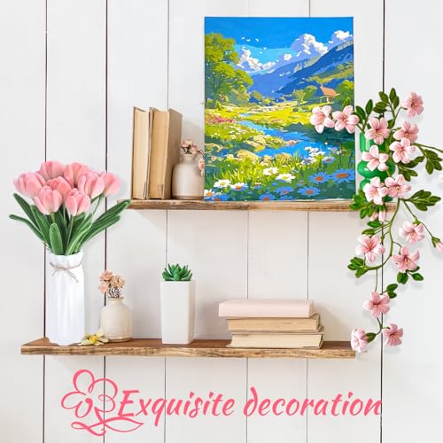 Miniatura 7 de Shyllin Set De 400 Limpiapipas Para Manualidades, Limpiapipas Rosa Para Crear Flores, Incluye 360 Pistilos Y 20 Alambres Para Flores, Ideal Para Proyectos Creativos Diy Rosa