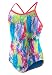 Speedo Women's Printed Propel Back Swimsuit, Blue/Red, Size 8/34