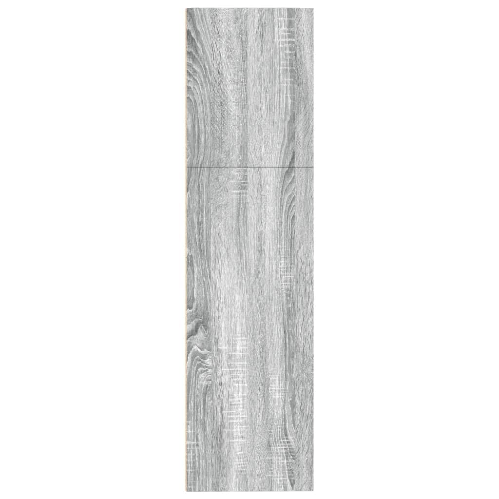 Regał na książki Sonoma szary, 80 x 30 x 114 cm, materiał drewnopochodny, regał stojący z otwartymi półkami, uniwersalny organizer Cube na książki, dekoracje, biuro, salon