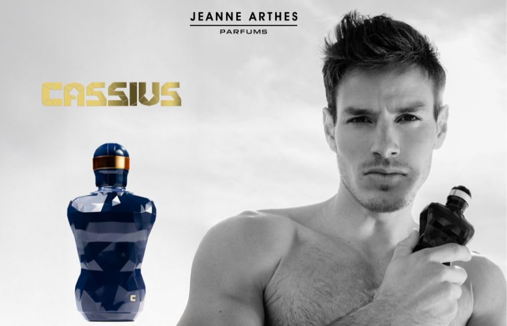 JEANNE ARTHES - Eau de Parfum Homme - Cassius - Boisé - Bergamote & Bois ambré - Fabriqué en France à Grasse - Flacon vaporisateur 100 ml