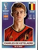 2022 Panini World Cup Soccer Sticker #BEL12 Charles De Ketelaere Belgium Group F Official Qatar WC Album Sticker in Raw (NM or Better) - Measuring 2 Inches Wide X 2.5 Inches Tall