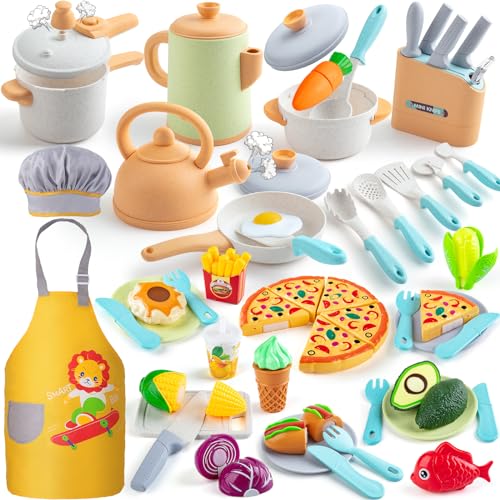 Gelateria Giocattolo In Legno Per Bambini - Set Accessori Cucina Montessori Con Coni E Ghiaccioli, Multicolore - 2