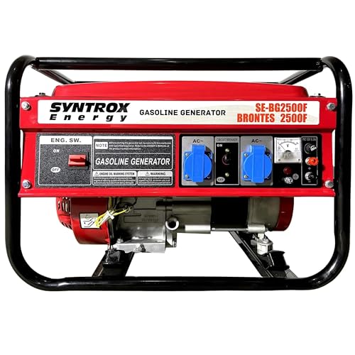 Syntrox Energy 2,2 KW Benzin Notstrom Aggregat Generator Stromerzeuger Brader, Notfall Stromversorgung, geräuscharm, kompakt und mobil, effizient, Vielseitige Anwendung