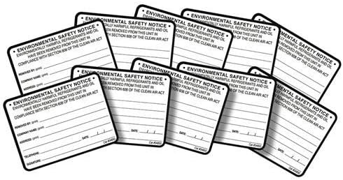 Environmental Safety Notice Labels # 04850 Color Coded ID Labels