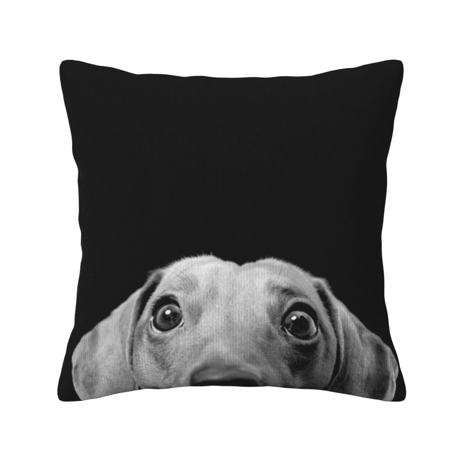 Housse de coussin teckel velours pour une chambre à coucher chaleureuse