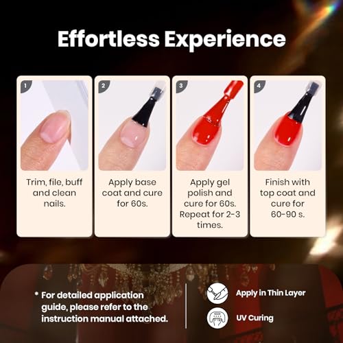 Image of beetles Gel Polish Set - Gel Nail Polish Kit Gilded Veil 25 Colors Black White Burgundy Blue Nude Grey Green Glitters UV Led Nail Polish with Top Base Coat Soak off Nail Art Gift for Women