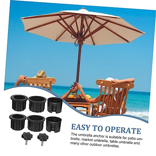 Sosoport 1 Set Umbrella Handle Replacement Parts Garden Parasol Stand Cap Umbrella Stand Replacement Outside Umbrellas Garden Parasol Holder Cap Umbrella Outdoor Metal Segue Heavy