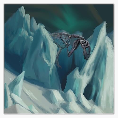 Giganotosaurus in Ice - Calcomanía de vinilo para coche, laptop, pared, ventana, 5 pulgadas disponible en Yaxa Colombia