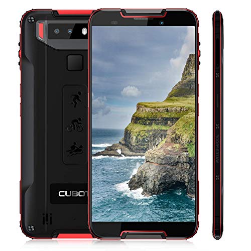 CUBOT Quest-2019(Ultra Delgado) Smartphone, IP68 NFC OTA Octa-Core 4GB+64GB, 4000 mAh Android 9.0 Dual SIM 4G LTE, Cámara 13MP+8MP 5.5