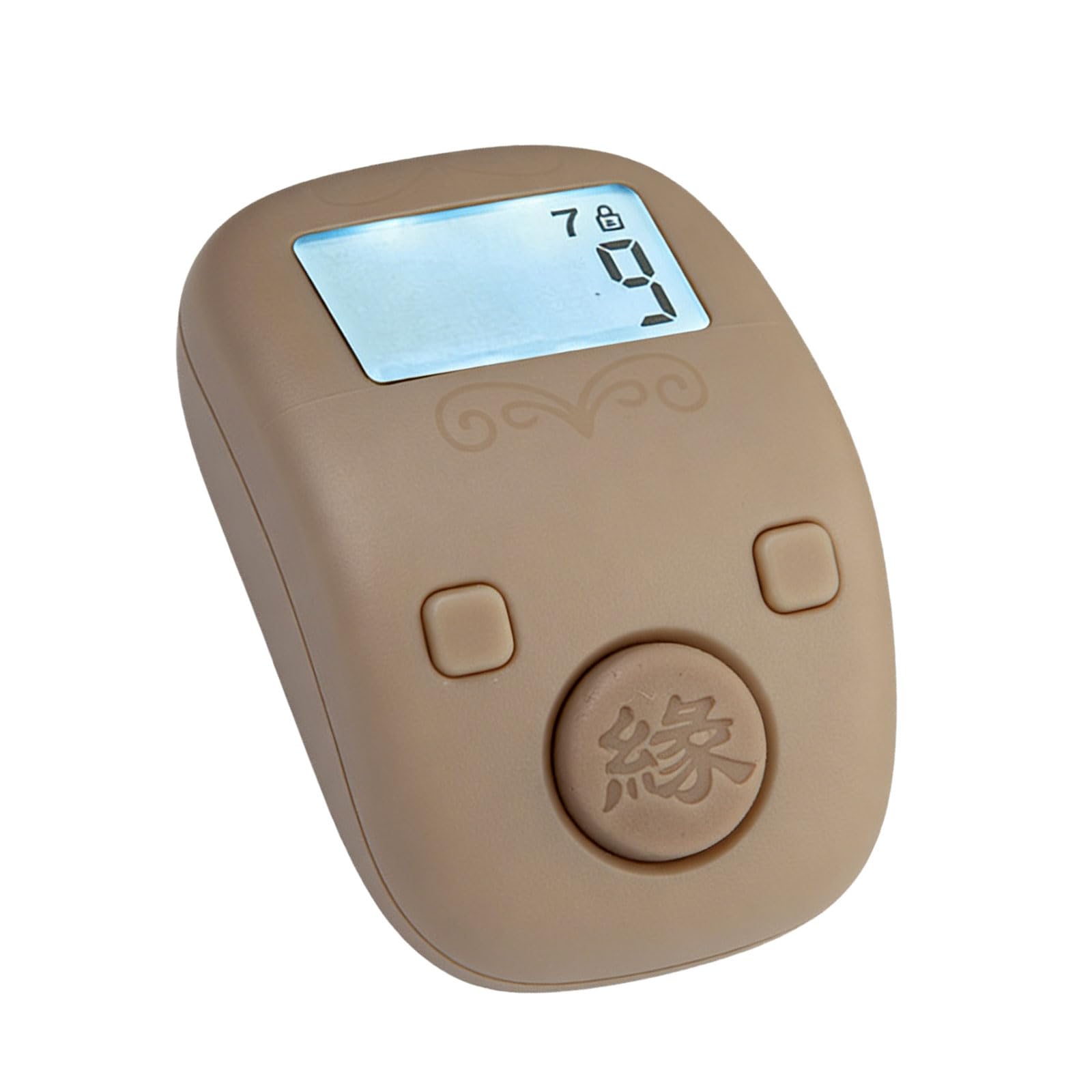 Hsioluted Gray Lightweight 7 Channel Zikr Counter With Accurate Counting For Fitness Digital Counter Ergonomic Finger Press