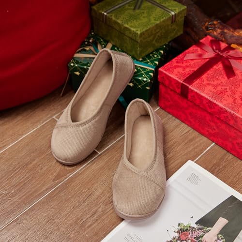 WALKFUN Women's Lightweight Portable House Shoes Slip on Memory Foam Indoor Slippers2