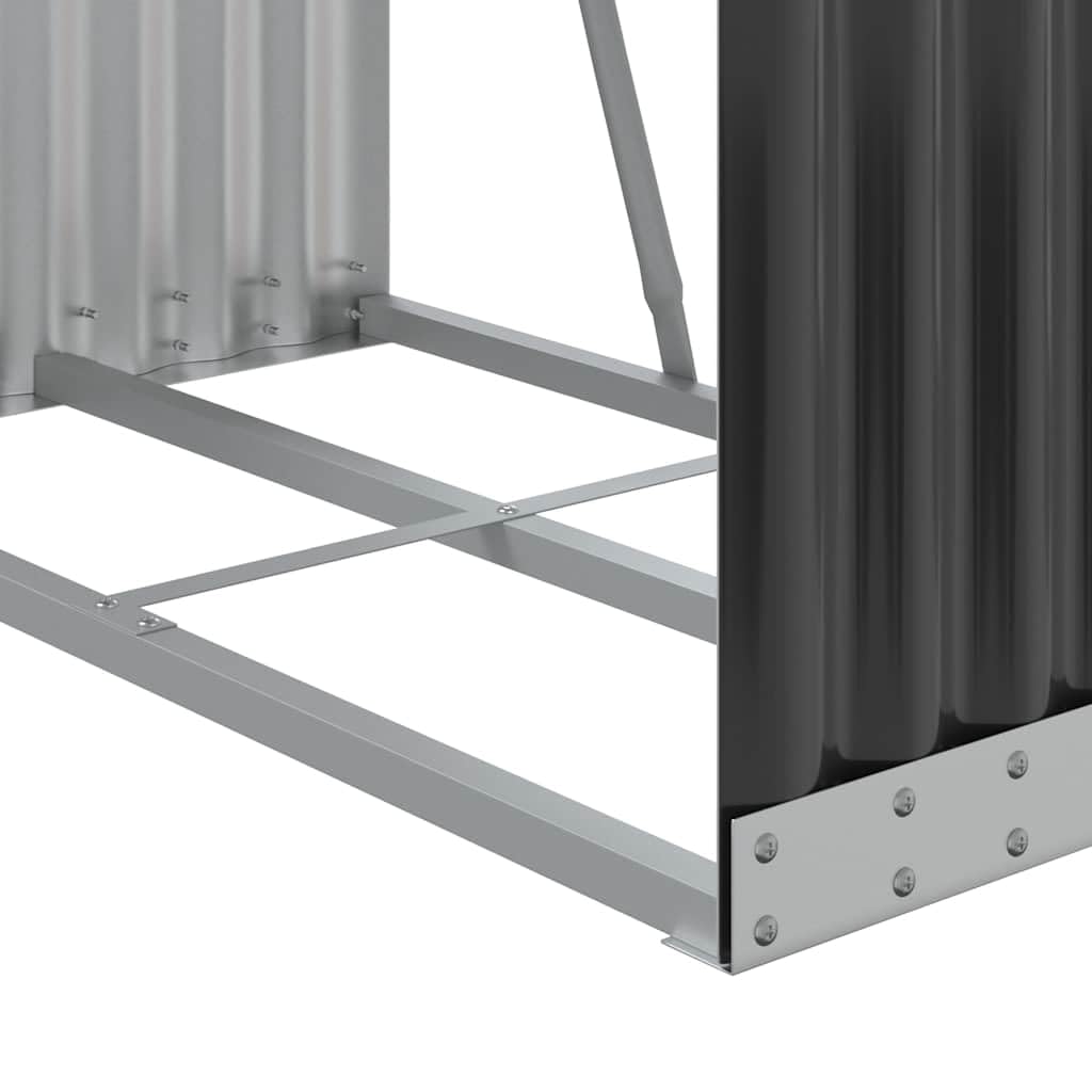 Générique Porte-bûches Anthracite 80x45x190 cm Acier galvanisé,Sacs & paniers à bûches,364560